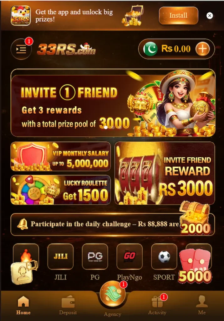 RS33 Game Real Earning Platform